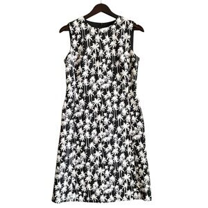 Cynthia Howie Maggie Boutique Palm Tree Print Sleeveless Sheath Dress